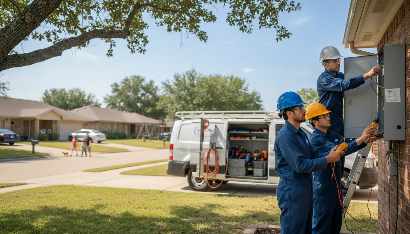 Certified electrician providing emergency electrical services in Lytle, TX